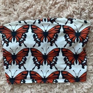 Urban monarch butterfly top